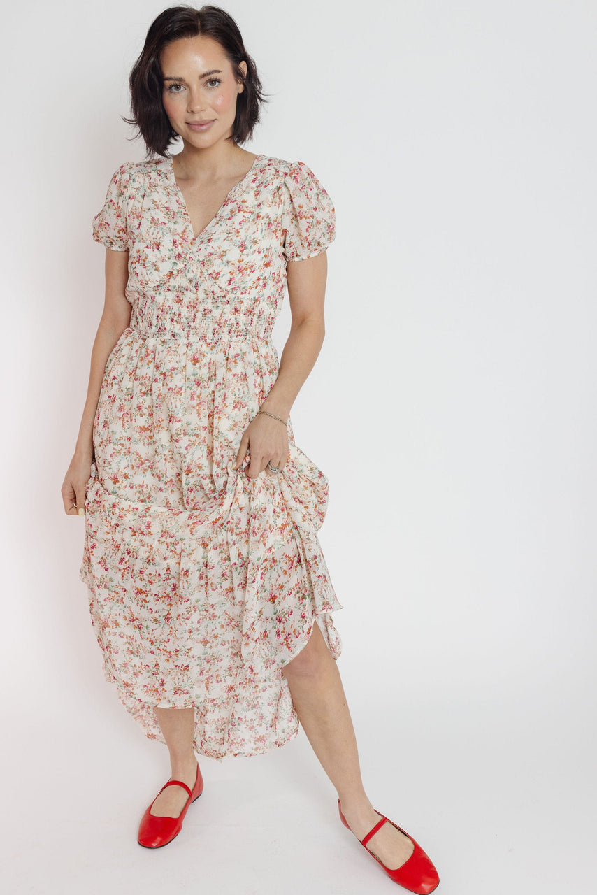 Picadilly Dress in Creme Floral