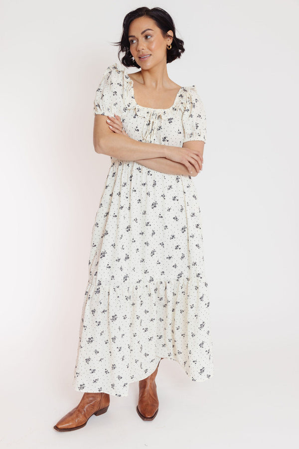 Polly Dress in Ivory
