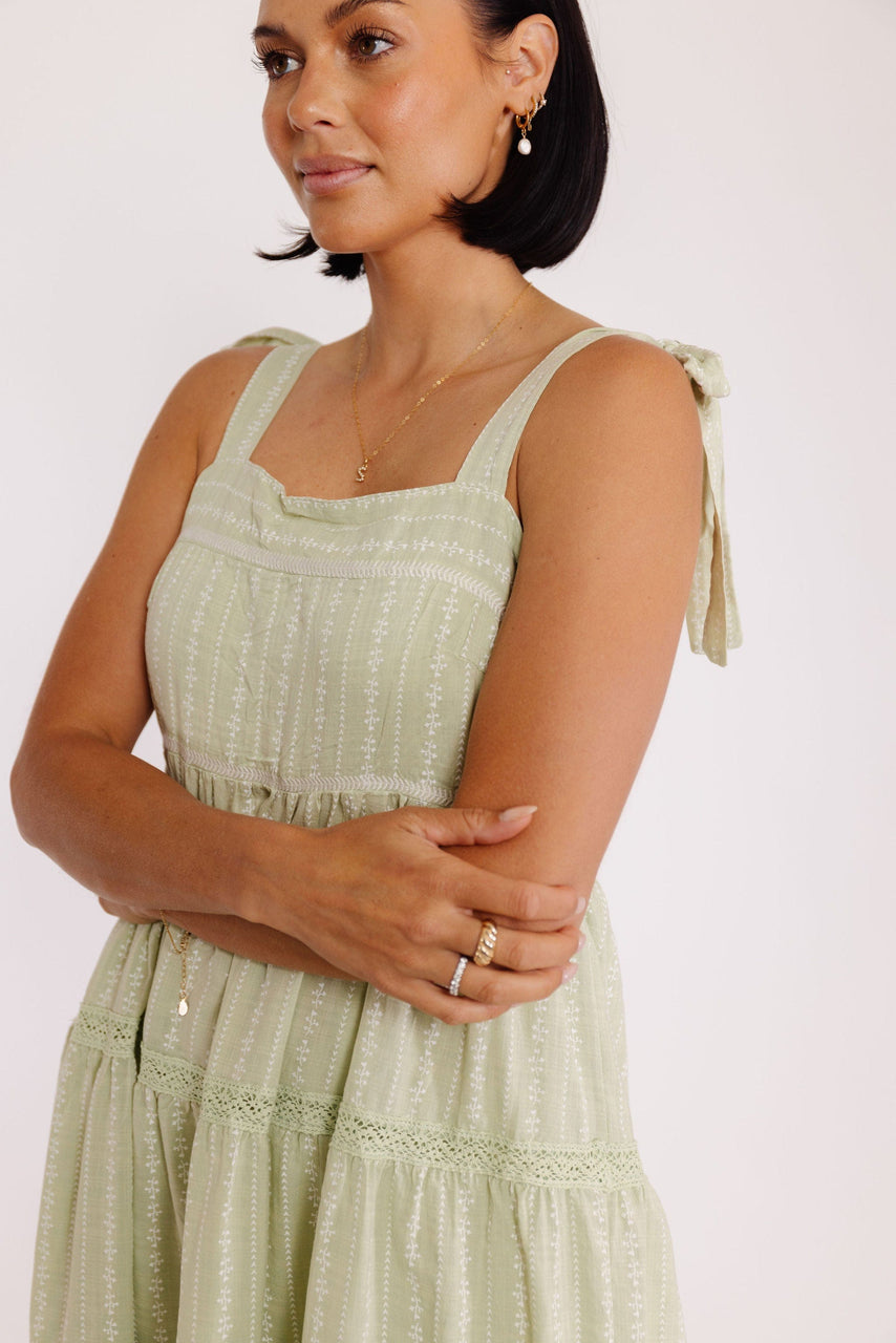 Renzy Dress in Green Tea
