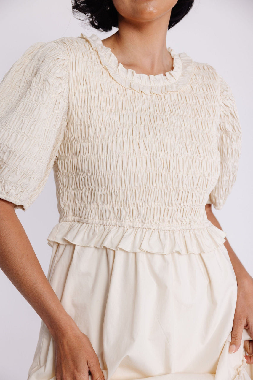 Reyes Dress in Champagne
