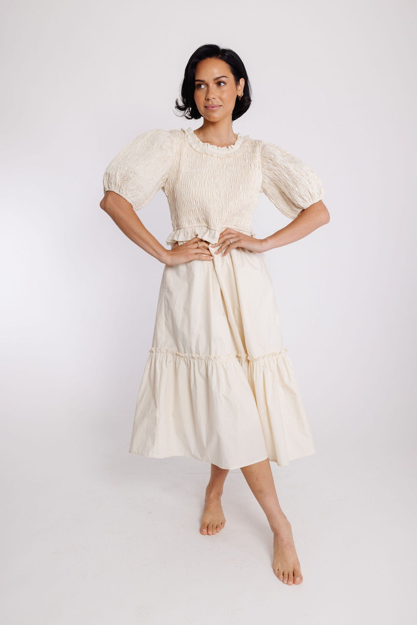 Reyes Dress in Champagne