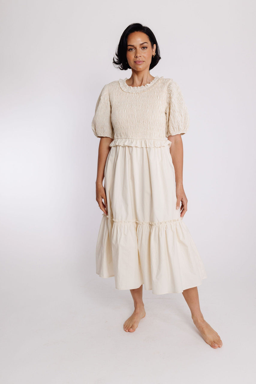 Reyes Dress in Champagne