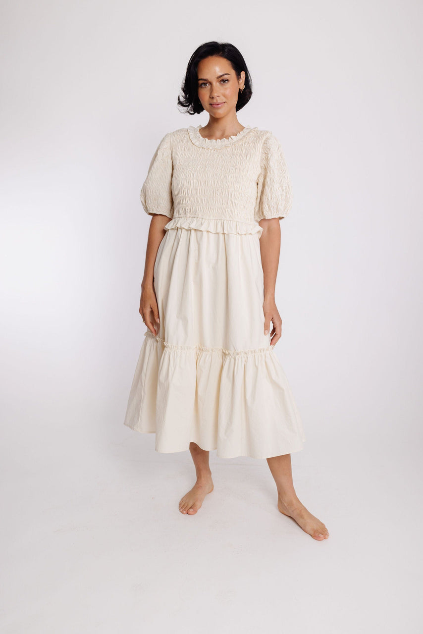 Reyes Dress in Champagne