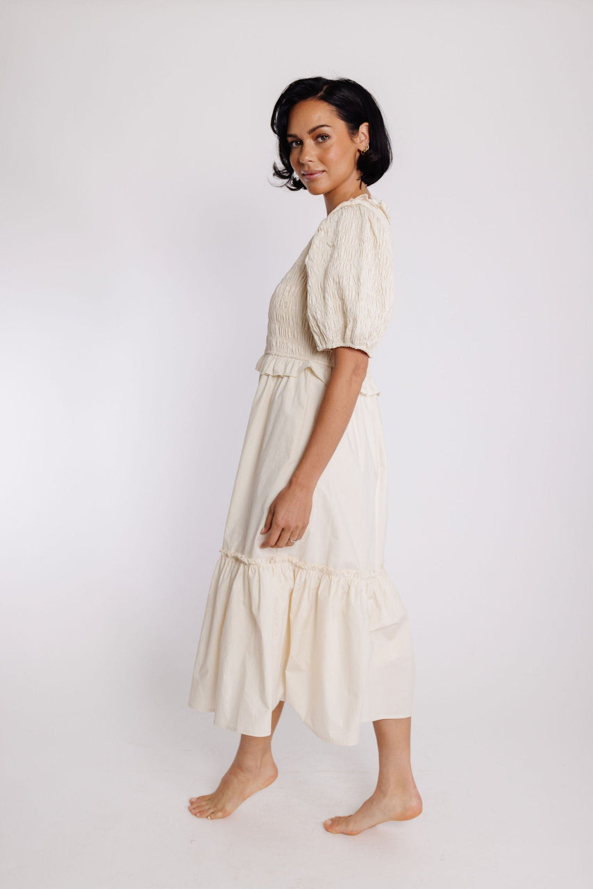 Reyes Dress in Champagne