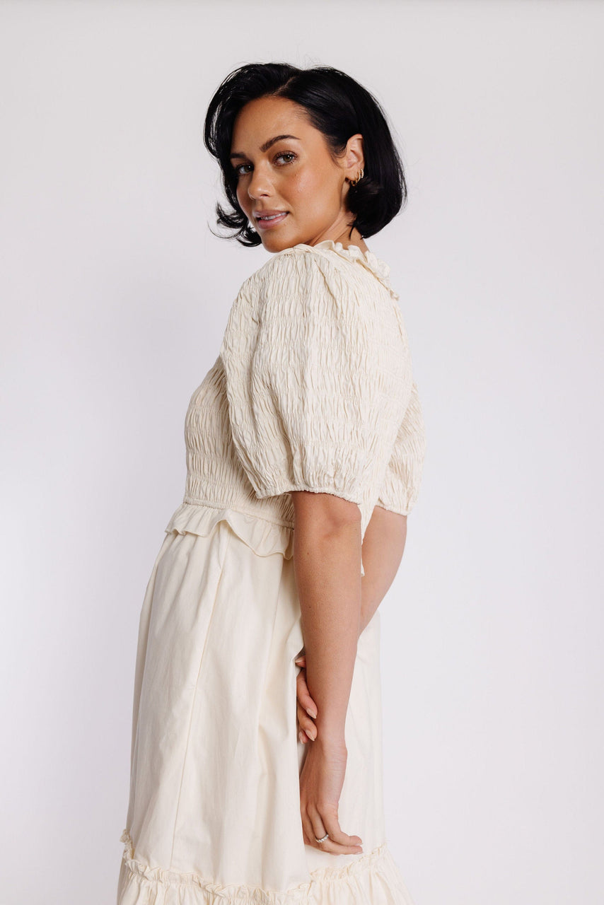 Reyes Dress in Champagne
