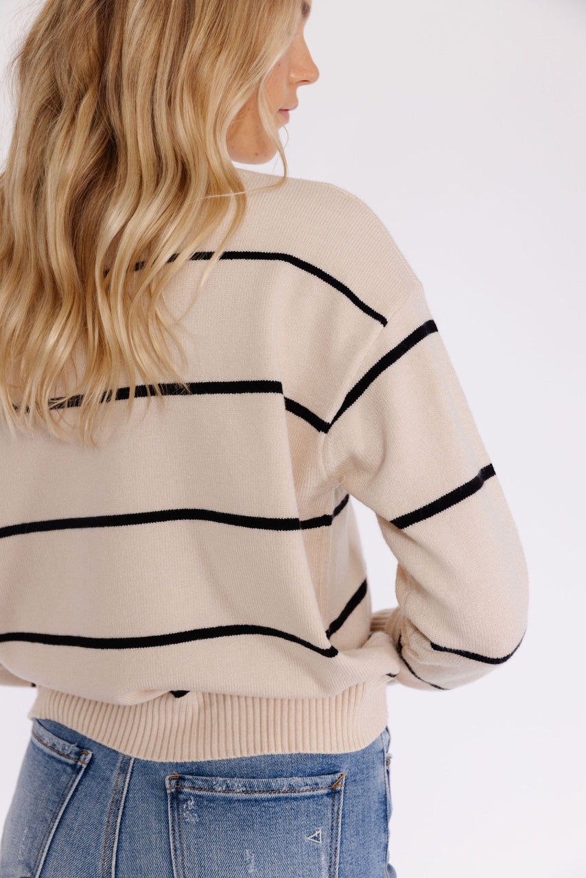 Rollingwood Sweater in Beige/Black