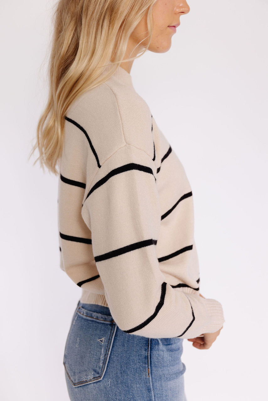 Rollingwood Sweater in Beige/Black