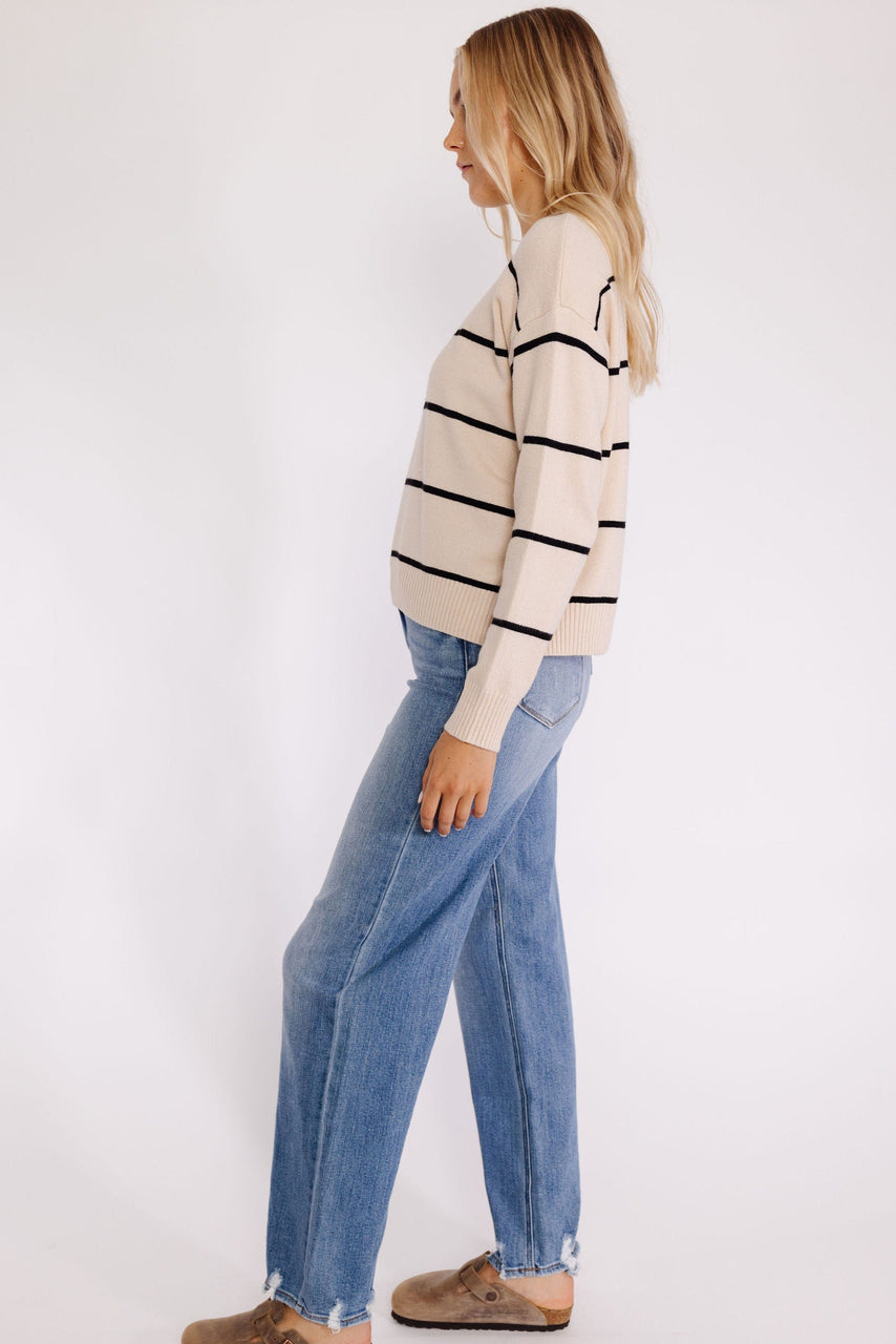 Rollingwood Sweater in Beige/Black