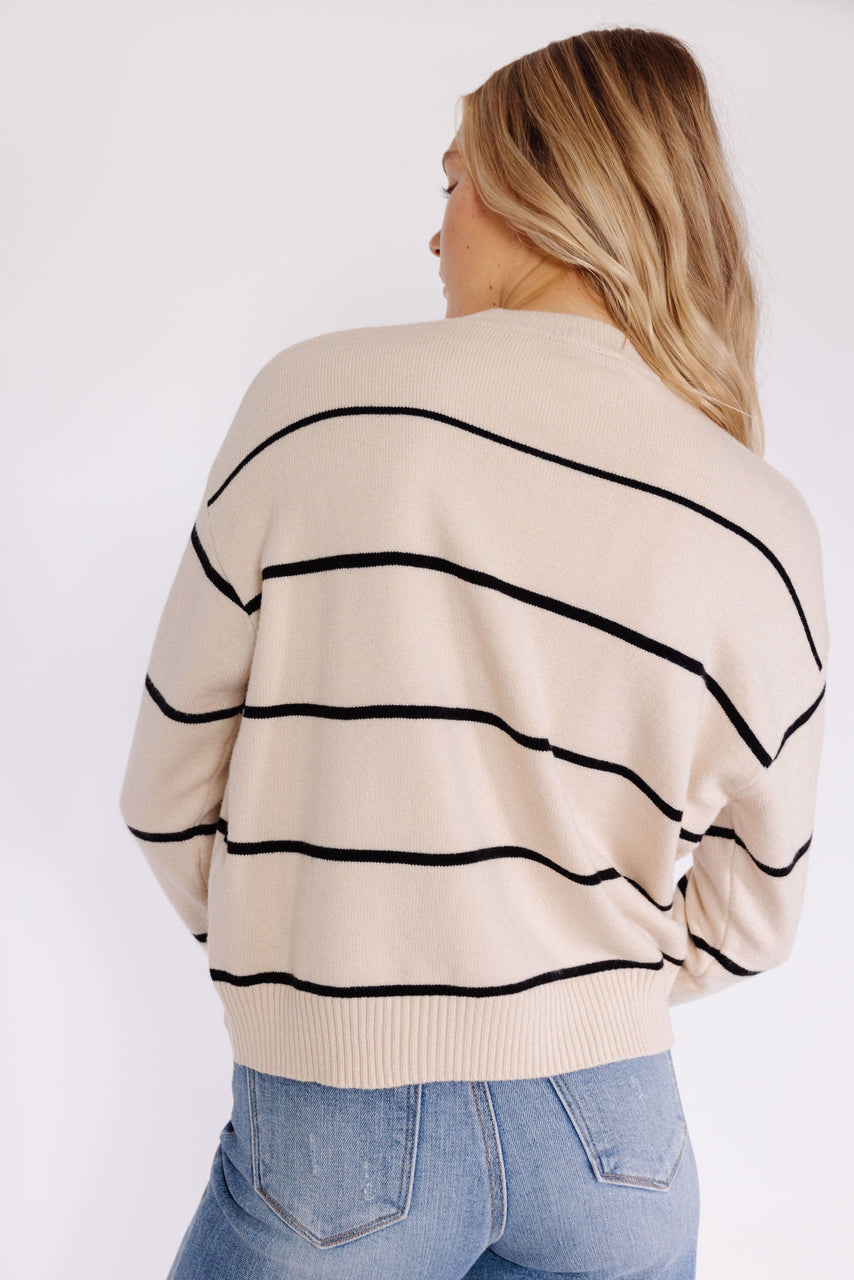 Rollingwood Sweater in Beige/Black