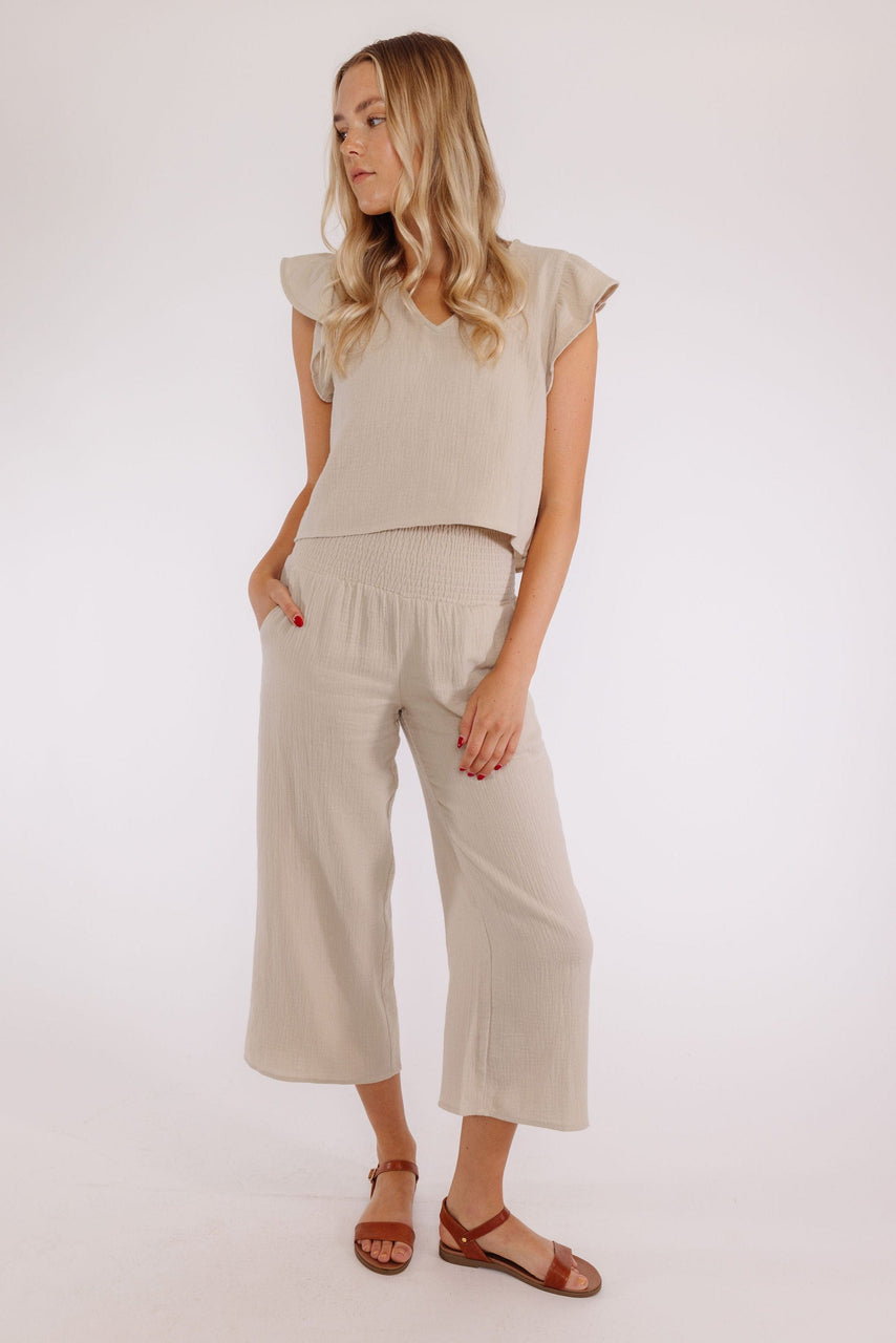 Rori Blouse in Stone