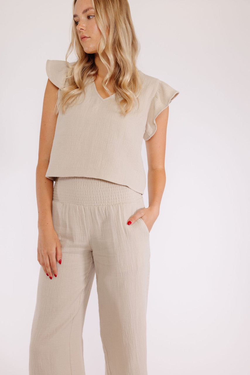 Rori Blouse in Stone