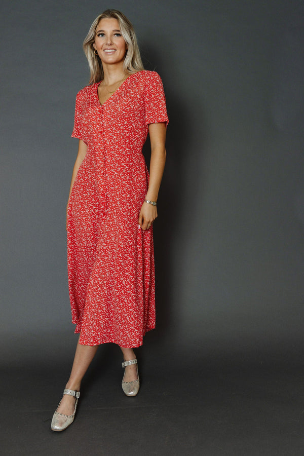Rowan Dress in Red