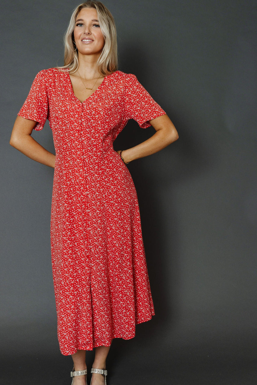 Rowan Dress in Red