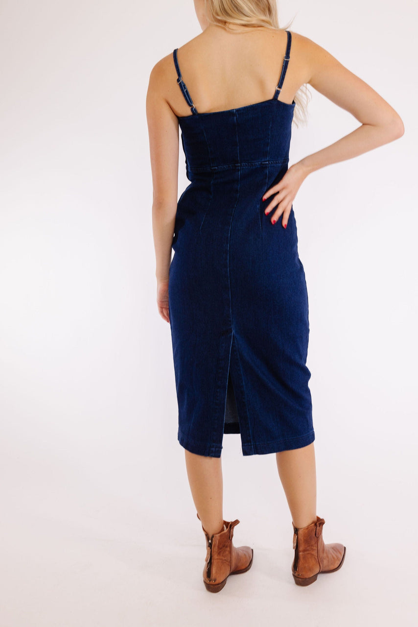 Russo Dress in Indigo Blue