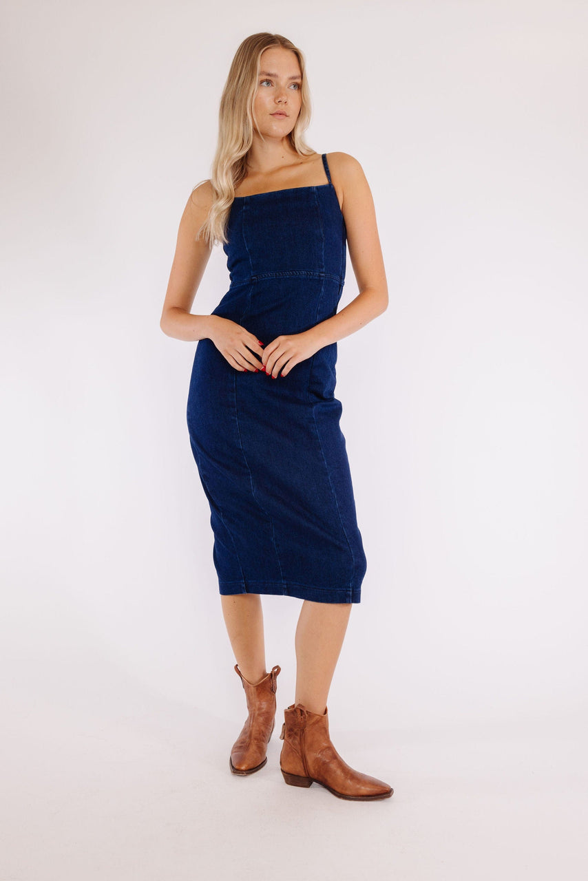 Russo Dress in Indigo Blue