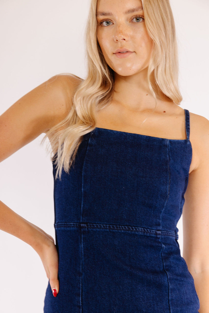 Russo Dress in Indigo Blue