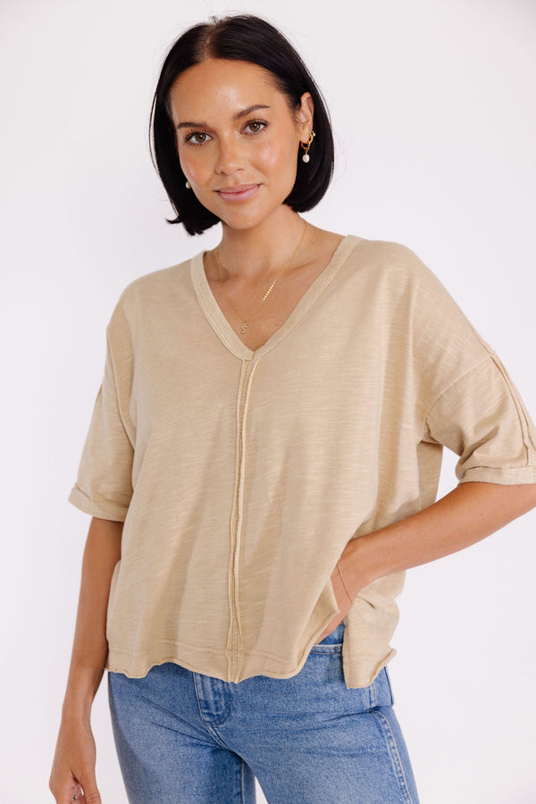 Sammie J Tee in Beige