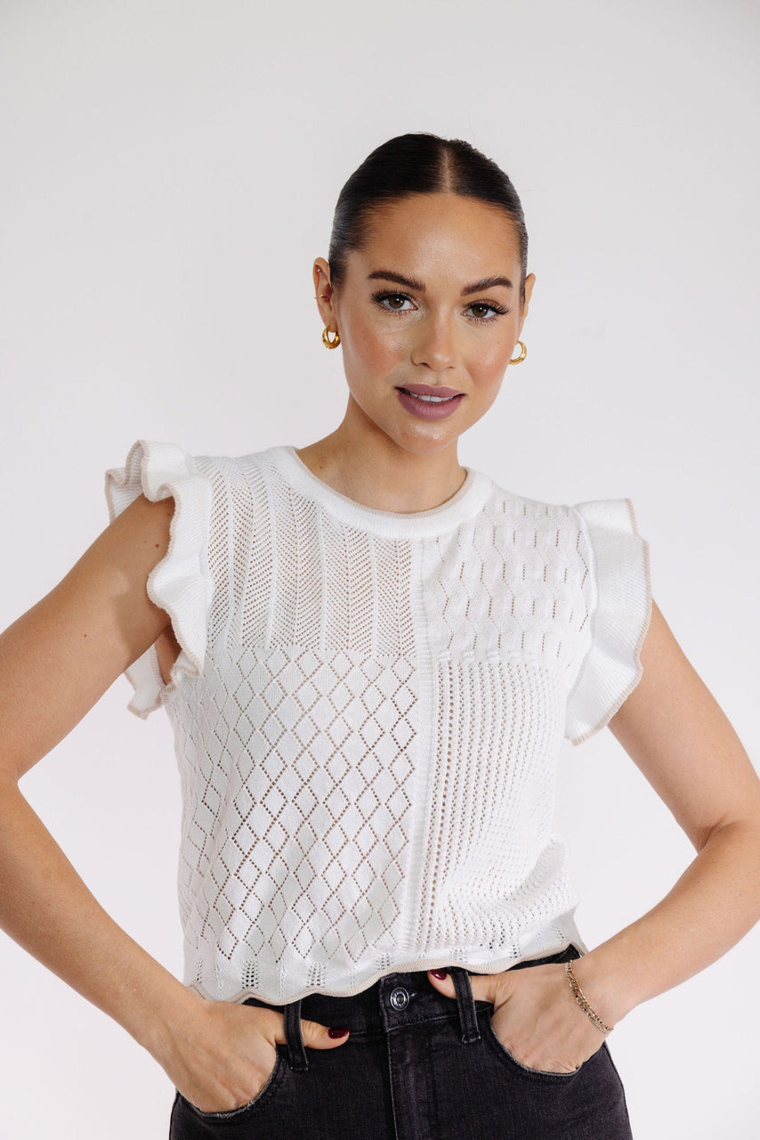 Savy Sweater in White