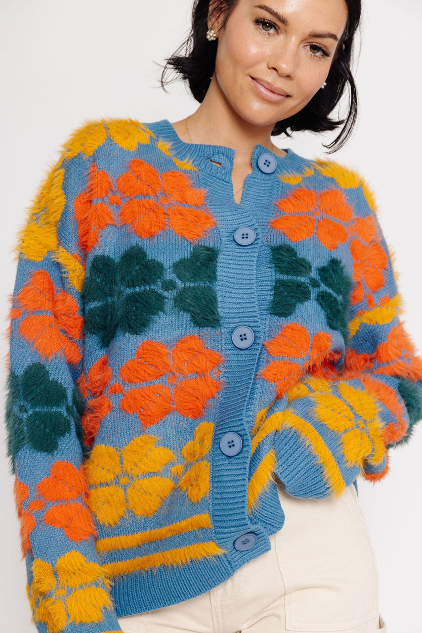 Shea Cardigan in Dark Teal