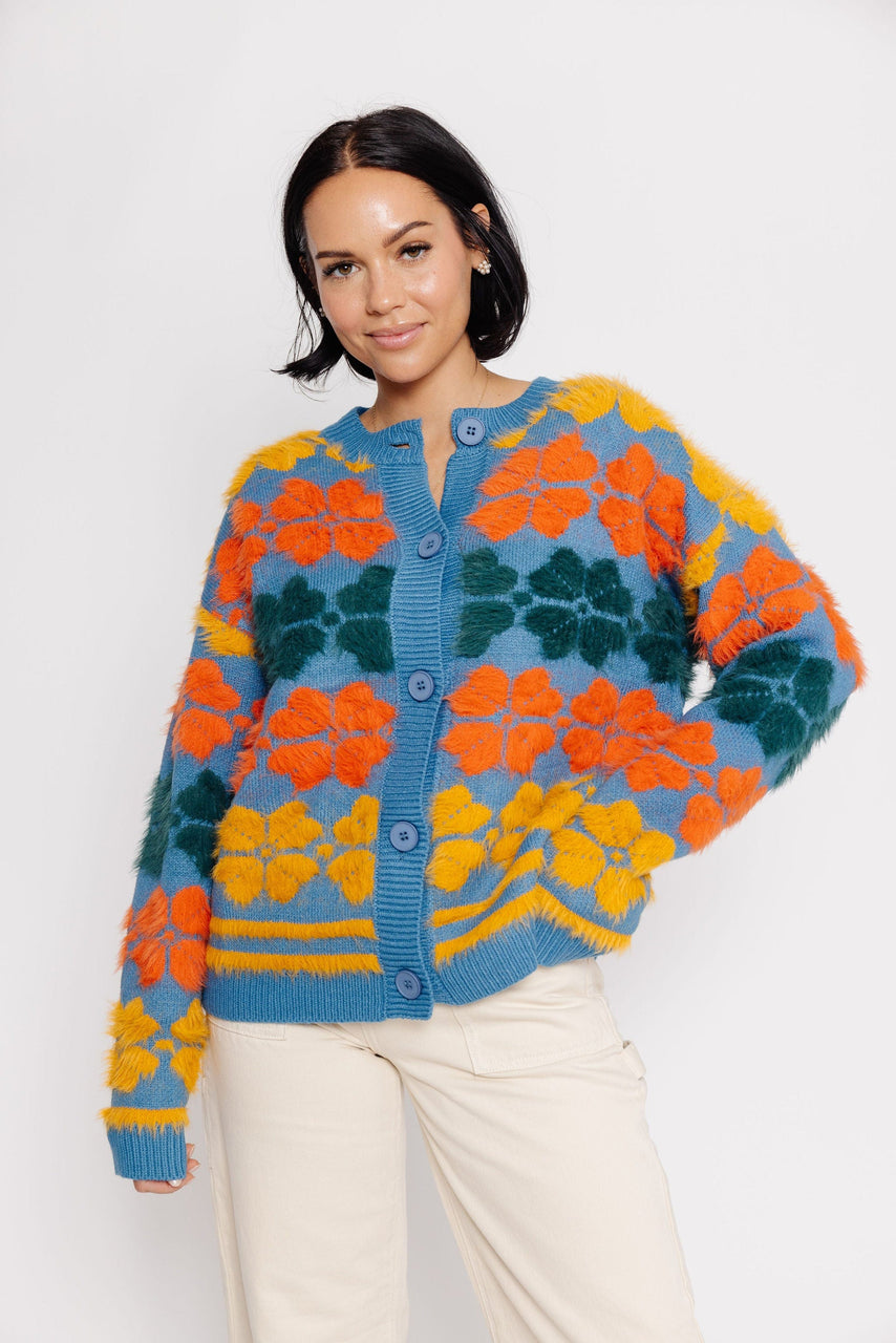 Shea Cardigan in Dark Teal