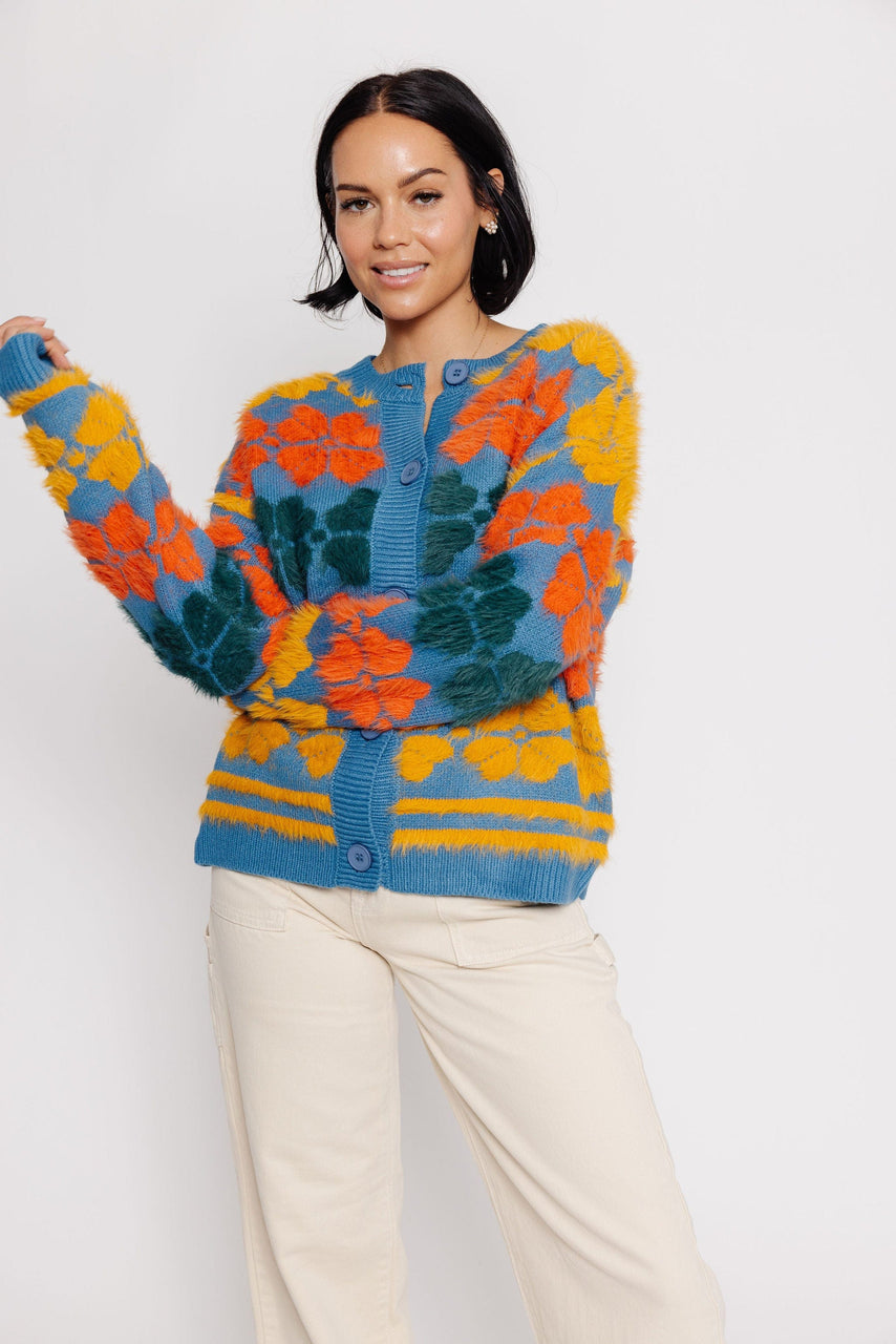 Shea Cardigan in Dark Teal