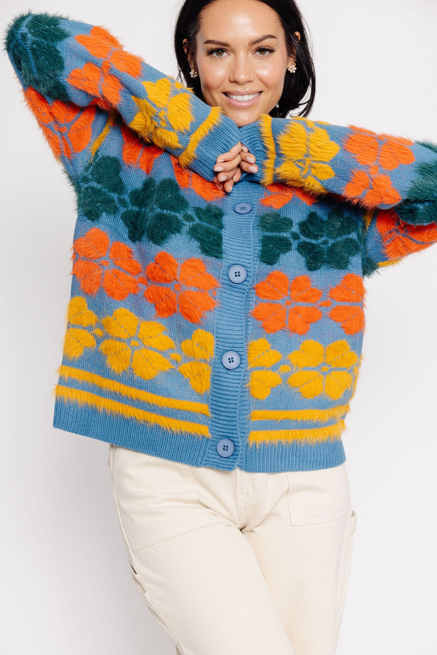 Shea Cardigan in Dark Teal