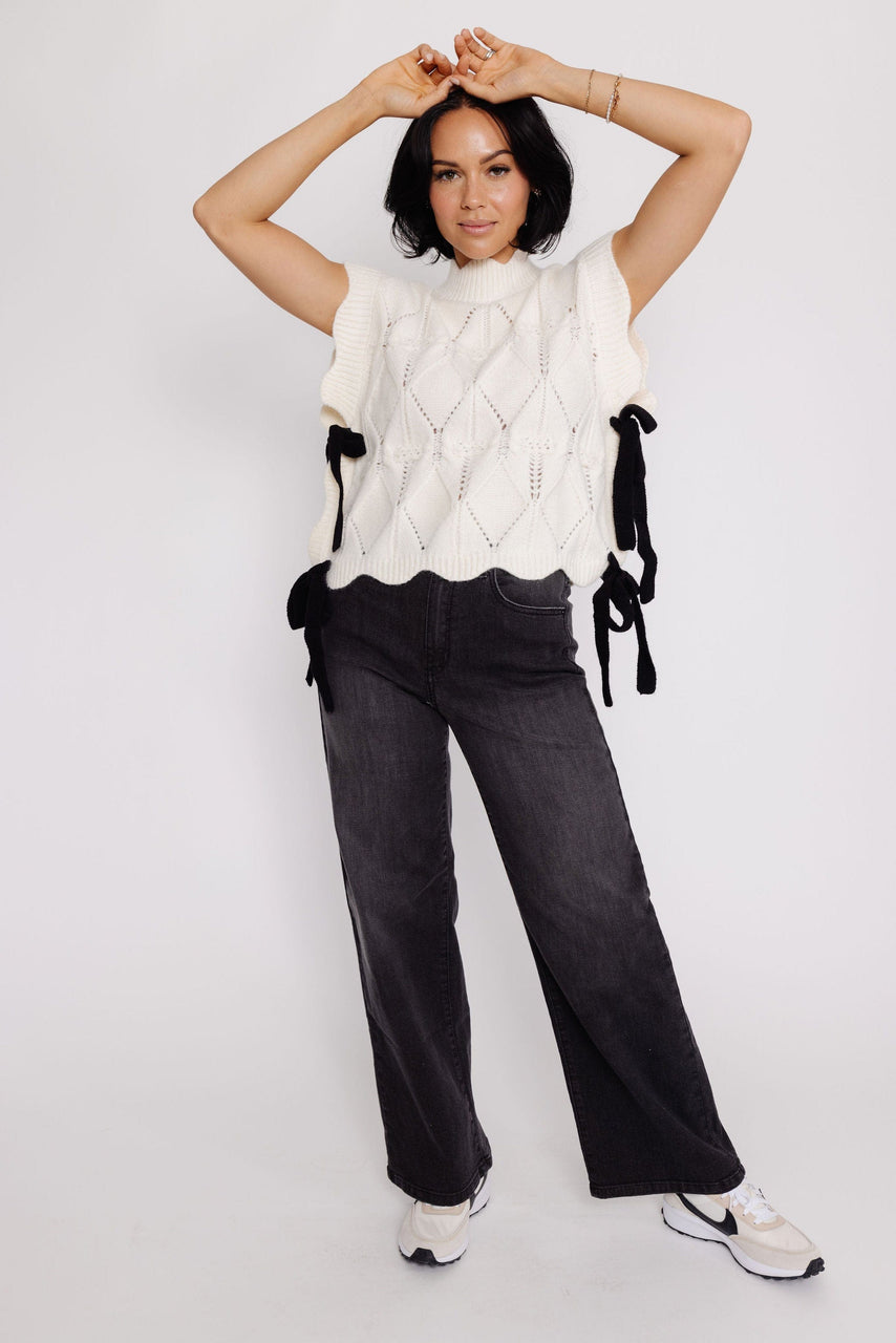 Shirley Sweater Vest in Cream
