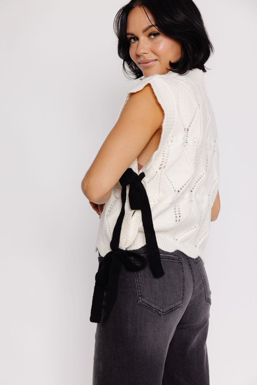 Shirley Sweater Vest in Cream