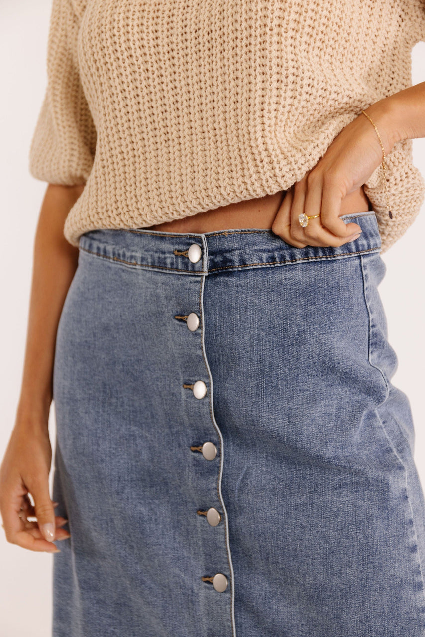 Simple Denim Skirt