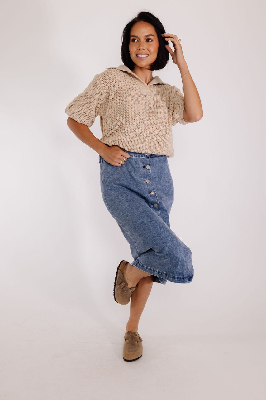 Simple Denim Skirt