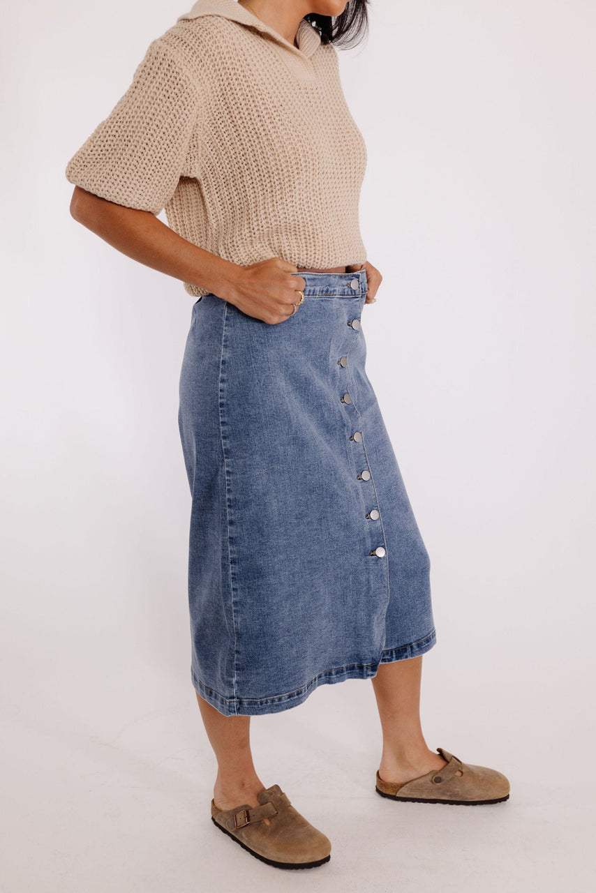 Simple Denim Skirt