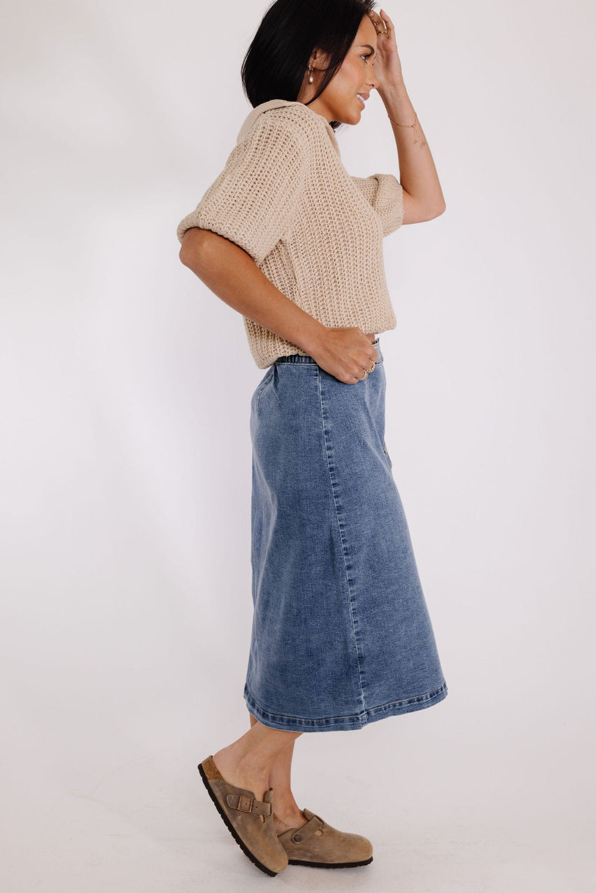 Simple Denim Skirt