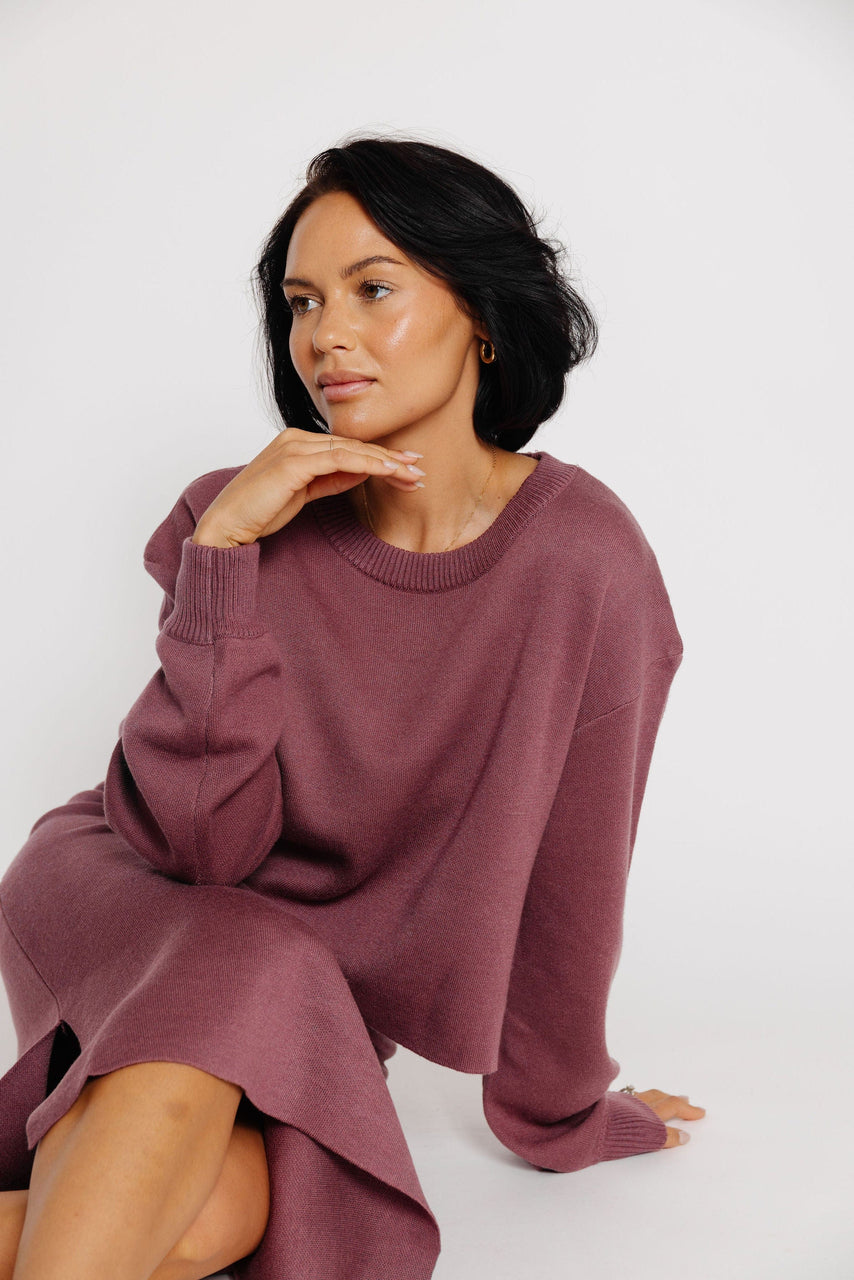 Smith Sweater in Red Bean