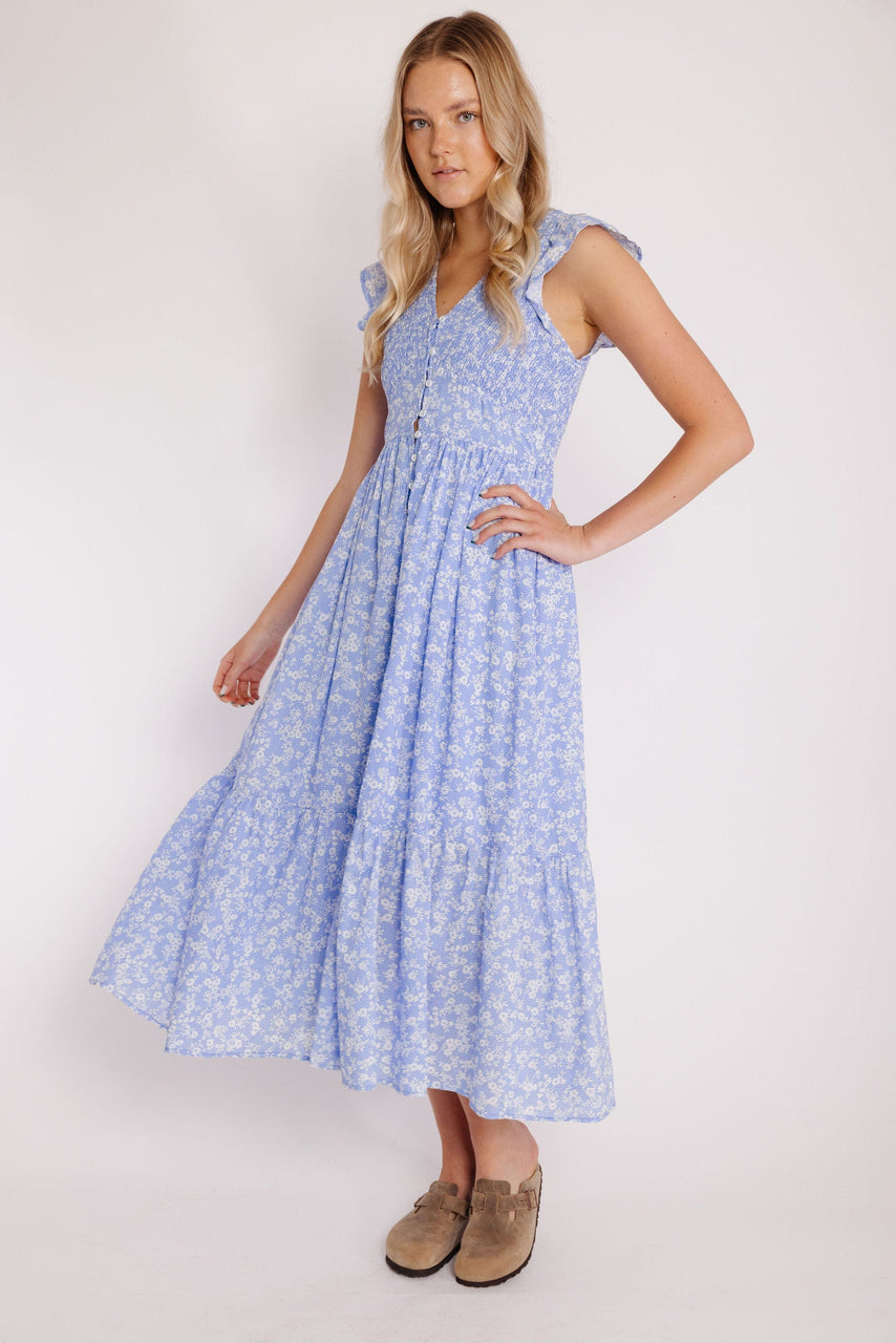 Softly Sings Dress in Soft Blue