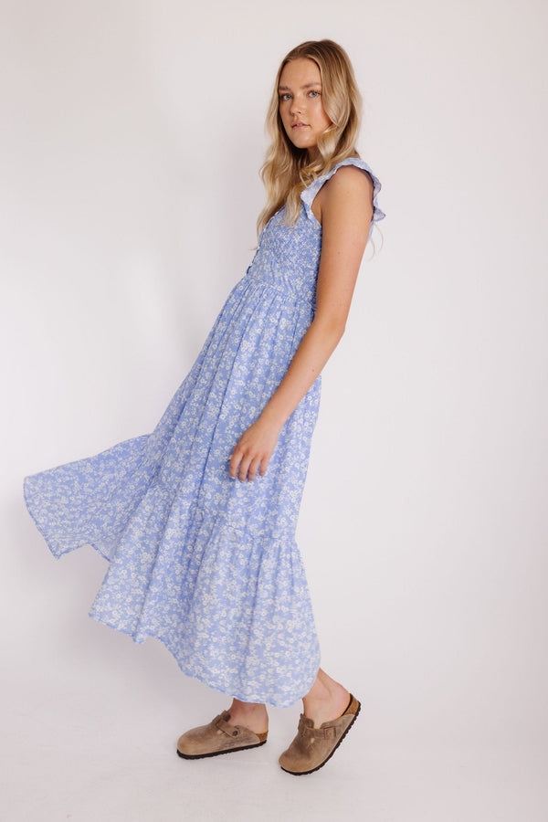 Softly Sings Dress in Soft Blue