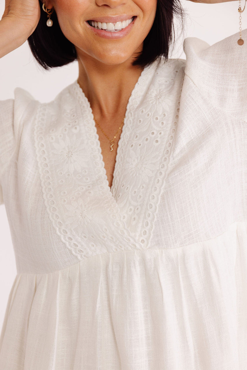 Summer Breeze Dress in White