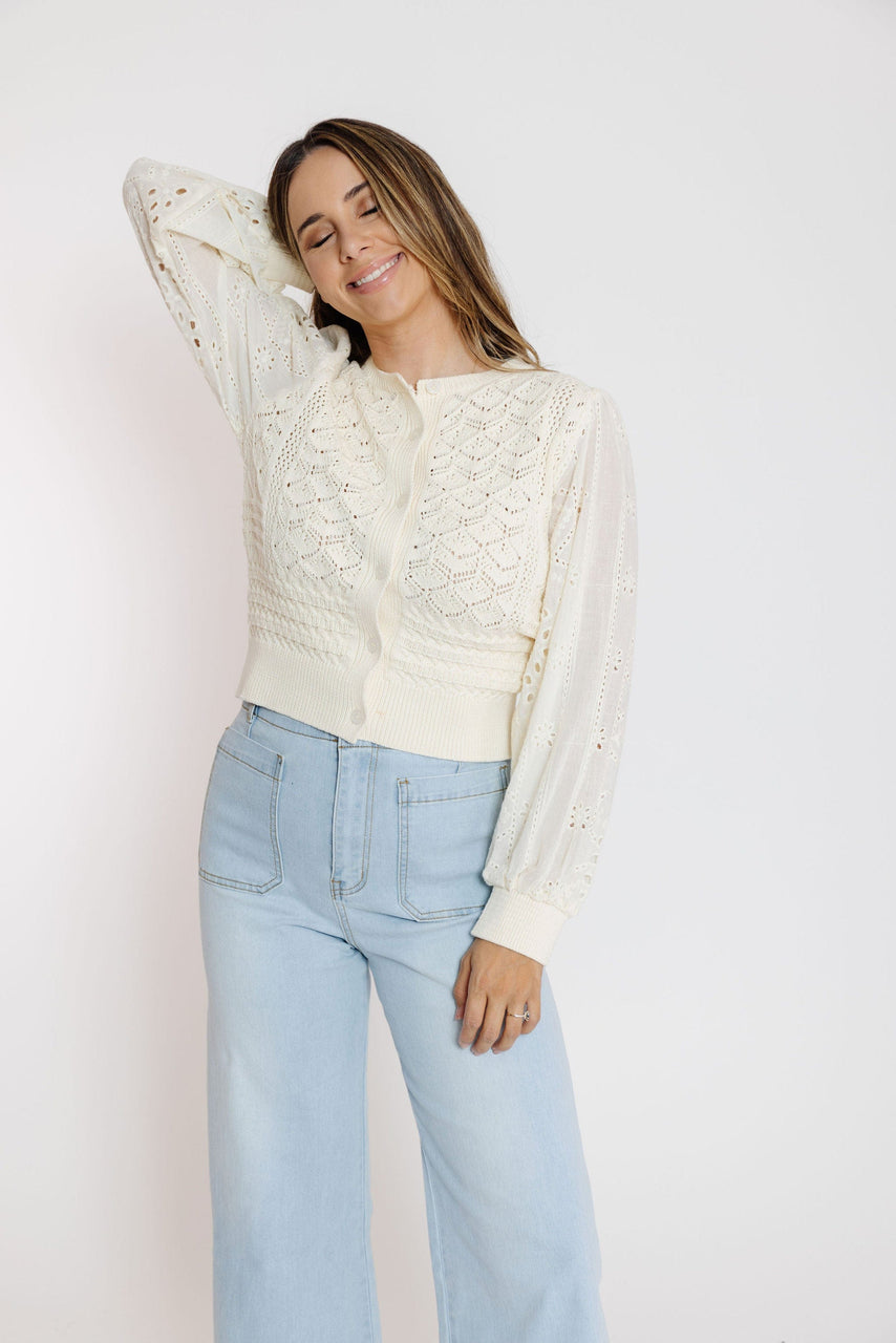 Treson Cardigan in Cream