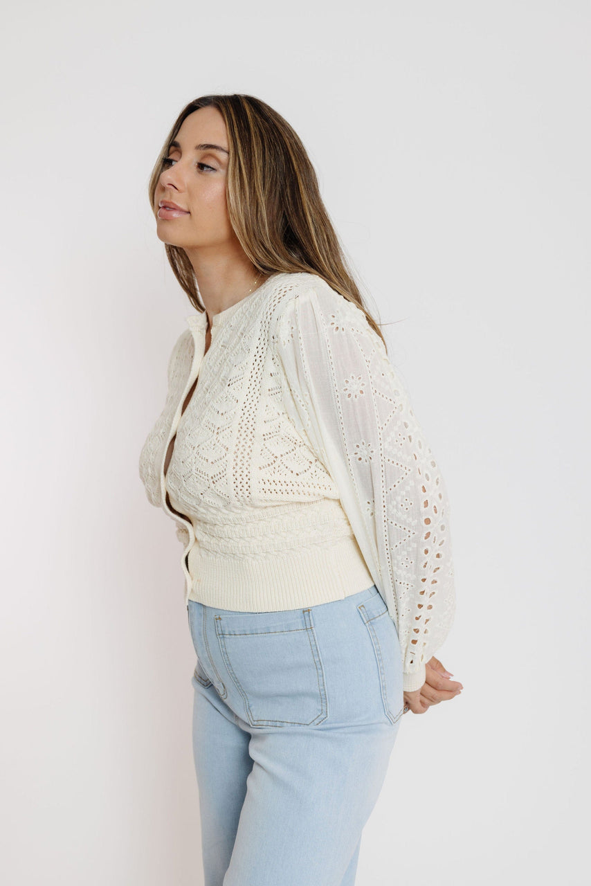 Treson Cardigan in Cream