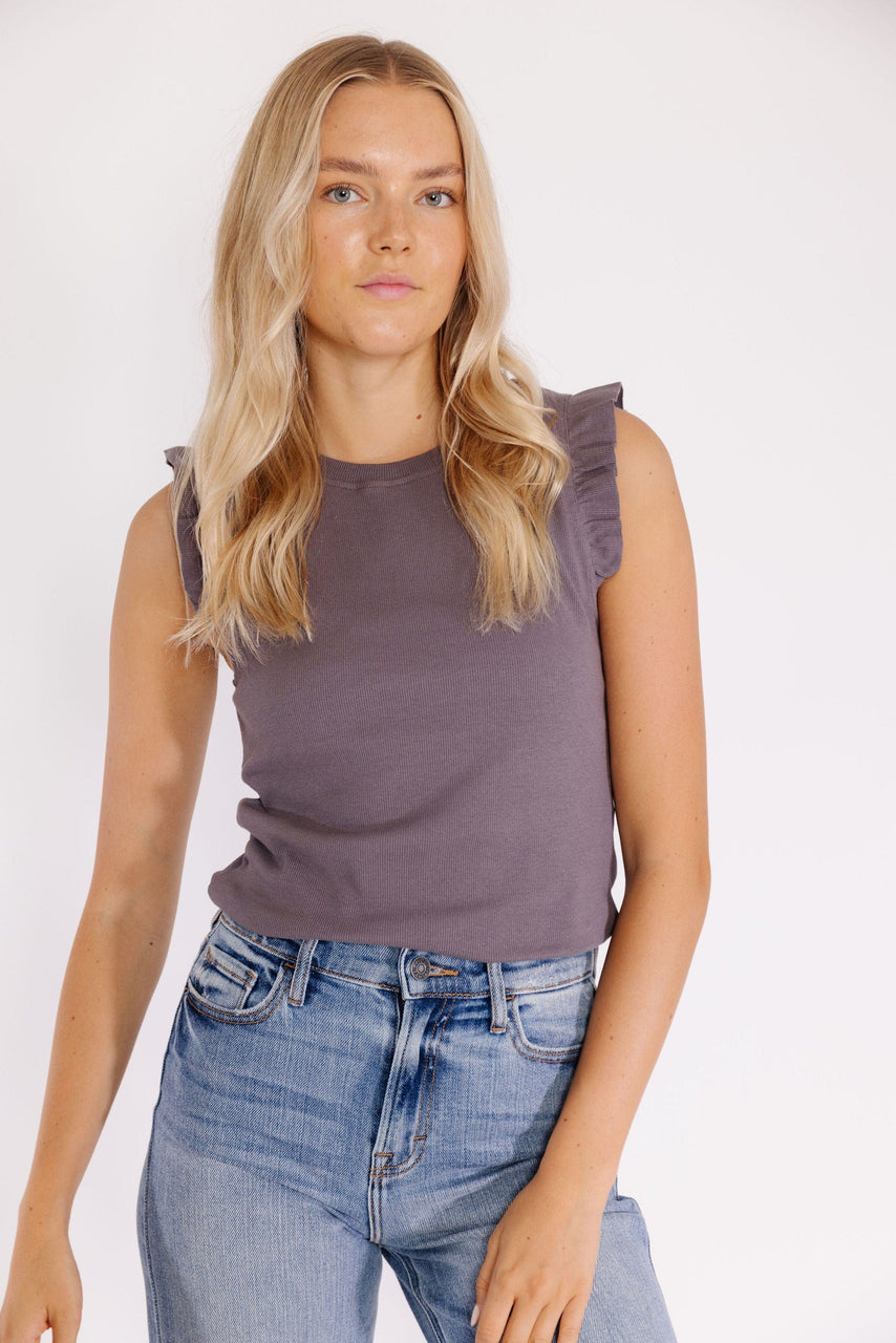 Valery Tee in Charcoal
