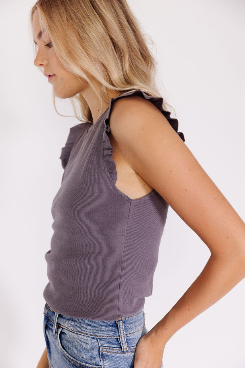 Valery Tee in Charcoal