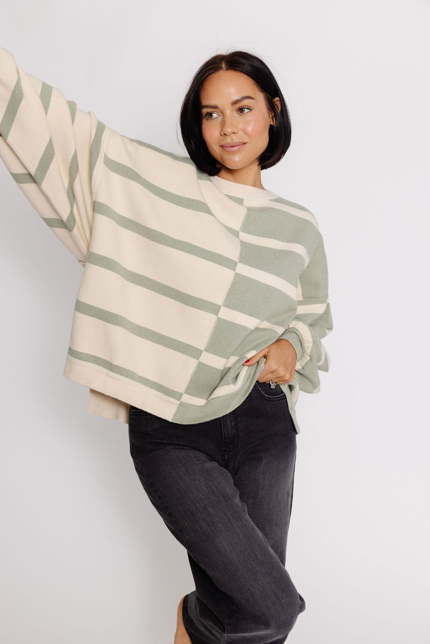 Zailey Sweater in Sage/Cream