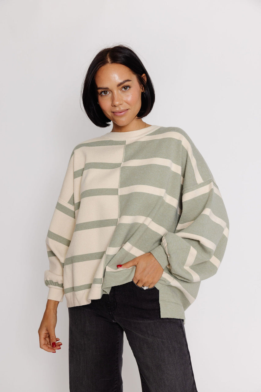 Zailey Sweater in Sage/Cream