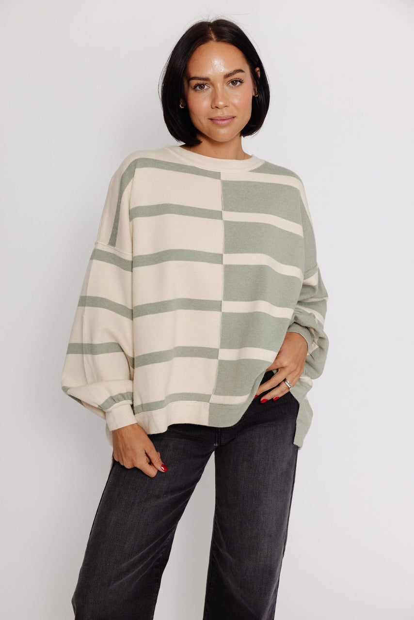 Zailey Sweater in Sage/Cream