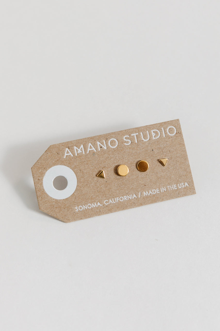 Amano Studio Geometric Stud Combo Earrings