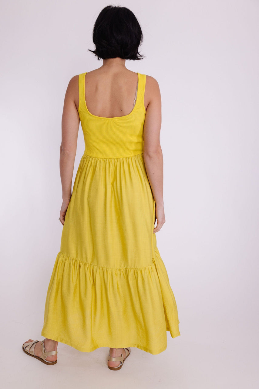 Afternoon Stroll Dress in Citron