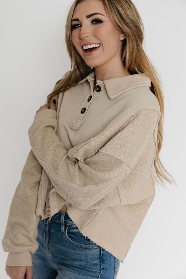 Amoray Sweatshirt in Khaki