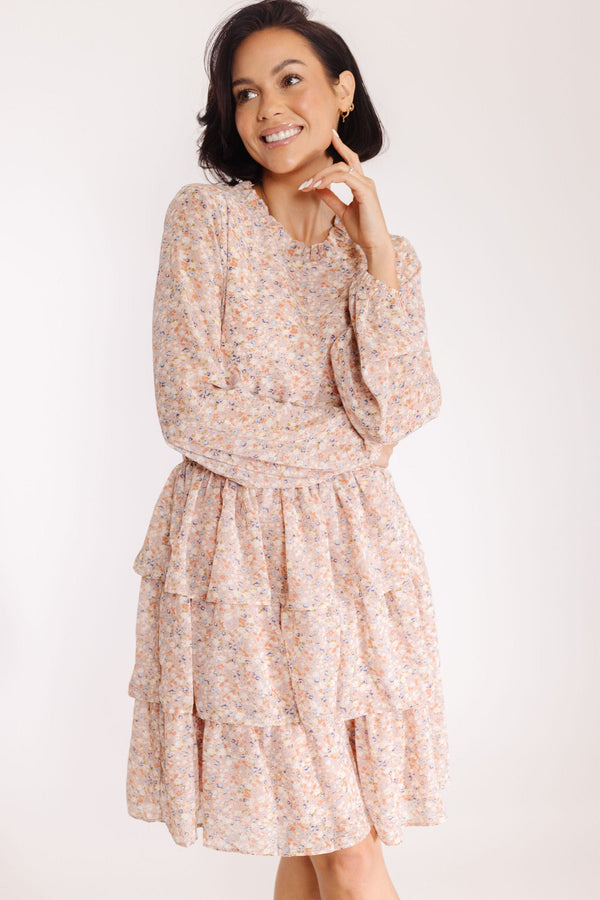 Annabelle Dress in Blush Floral