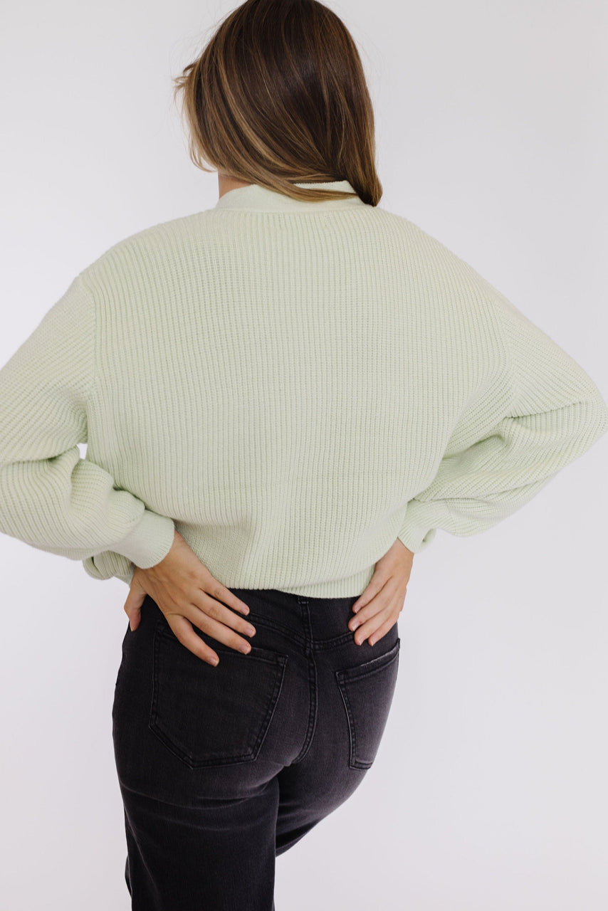 Asheville Cardigan in Light Mint