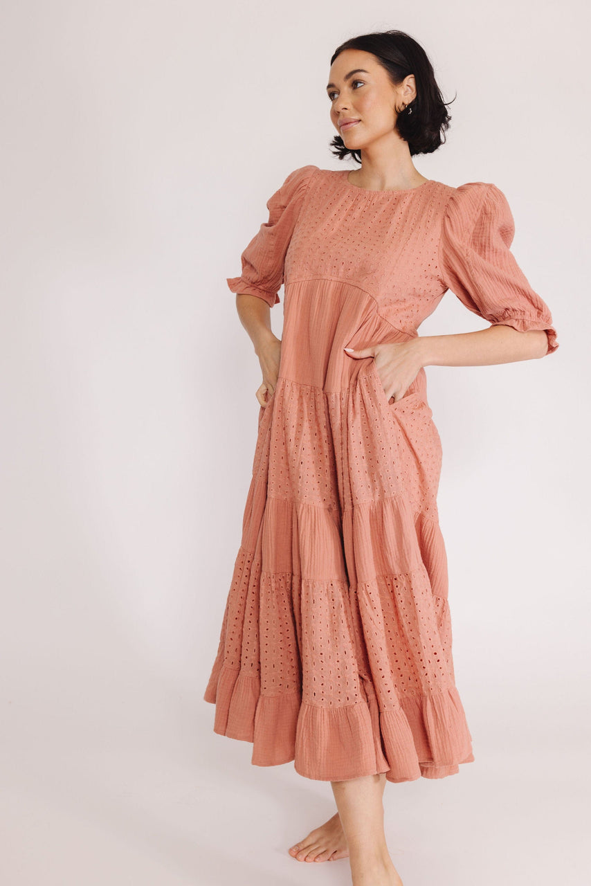 Azariah Dress in Mauve