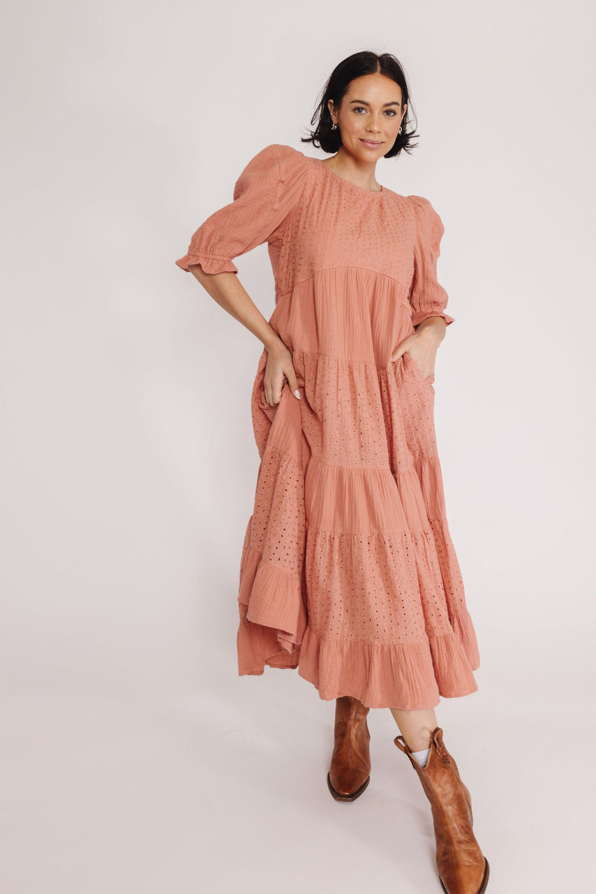Azariah Dress in Mauve